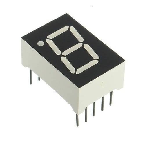 Ca 1 Digit 7 Segment 0.7 Inch Led Common Anode Display