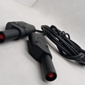 Black Banana Clip Wires 2 Meter | High-Quality Test Leads | mcustore.com