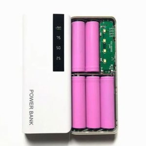 Diy 5x18650 Power Bank Case Dual Usb Power Bank Box Shell Dual Usb Charging Box With Digital Display Screen(without Battery)