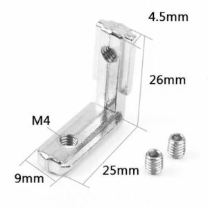 Extrusion Corner | Fixed Block | L-type Internal 20x20