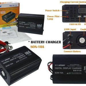 Suoer 10a 6v 12v Automatic Adaptive Digital Display Fast Battery Charger
