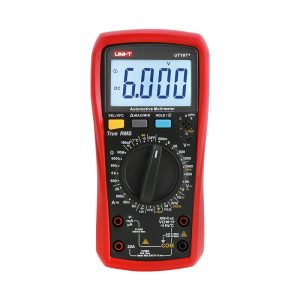 UNI-T UT107+ True RMS Automotive Multimeter – 6000 Count, RPM, Dwell Angle, Pulse Width, Battery Test, Temperature, 1000V AC/DC, VFC, CAT III 600V
